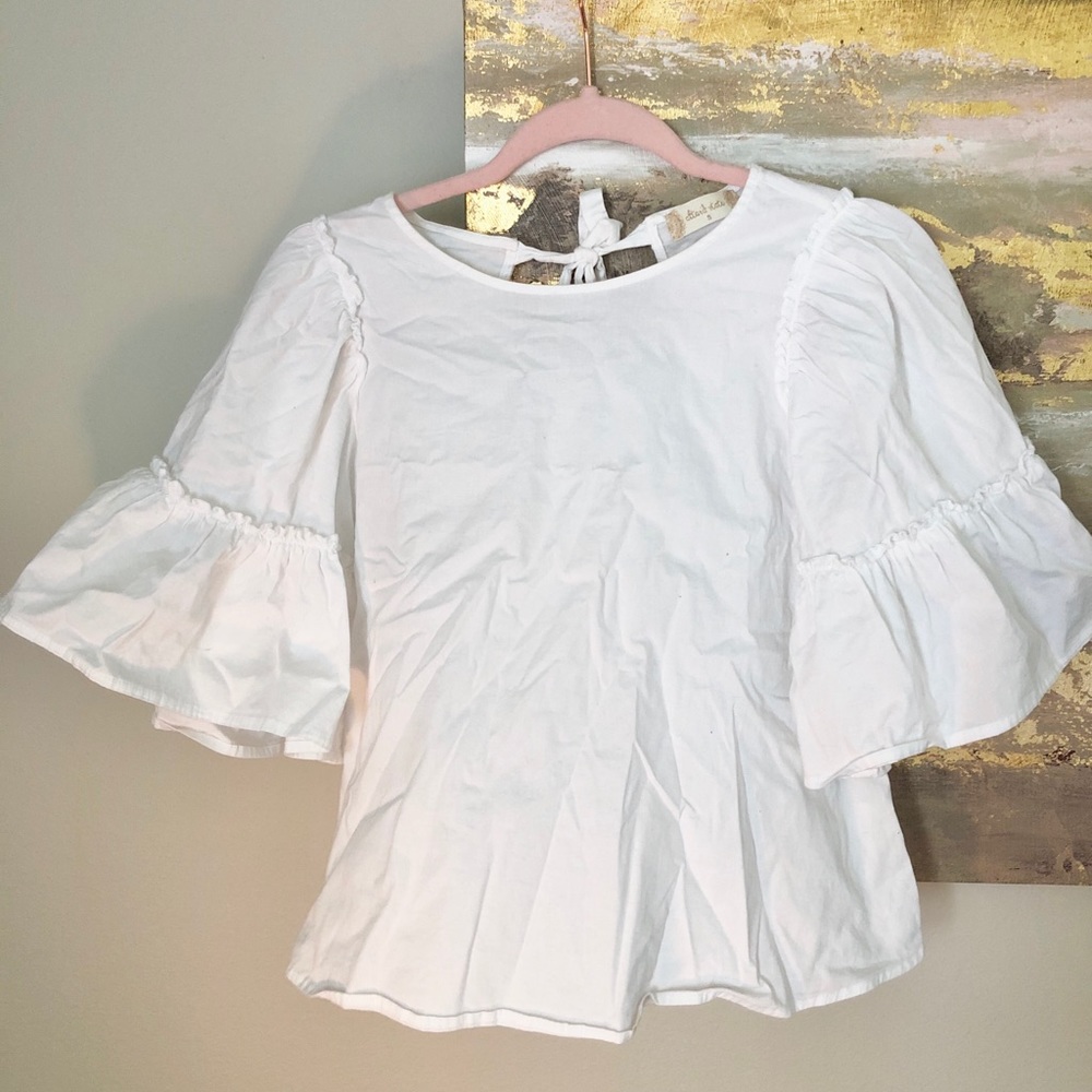 Ruffled, airy top